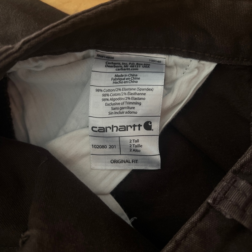 Carhartt women’s Dark Brown Cargo Pants - Picture 6 of 6
